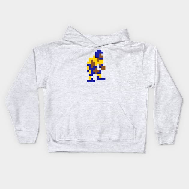 8-Bit Linebacker - Los Angeles Kids Hoodie by The Pixel League